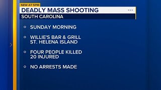 At least 4 killed, 20 hurt in South Carolina bar shooting, sheriff says
