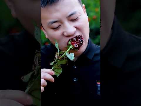 roses, rock candy，enjoyable| Chinese Food Eating Show | Funny Mukbang ASMR