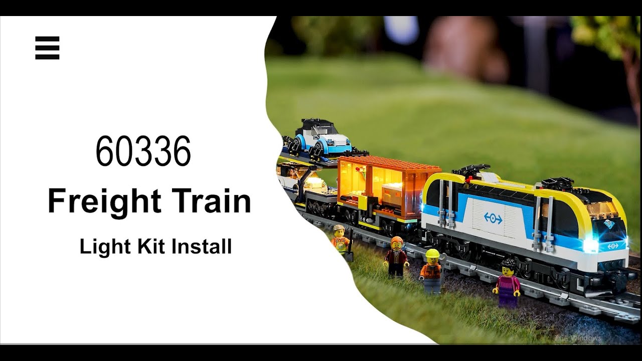 Skyview LED Lighting Kit, LED Compatible with Lego 60336 Freight Train,  Upgrade kit. (Bricks Set NOT Included, ONLY LED)