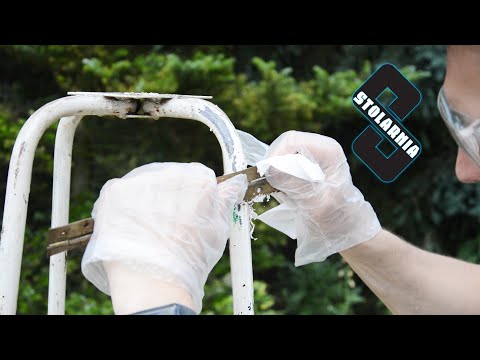 Renowacja taboretu PRL - upcycling