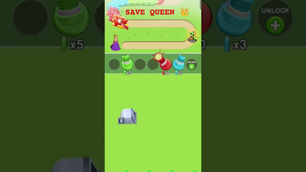 Save  Queen 👑 With Snake 