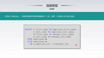 SQL入门教程 第27集 交叉连接和自连接