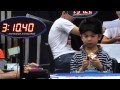 Chan hong lik 5 yrs old youngest blindfolded rubiks cube solver in the world