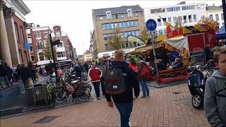 Fietsen Door De Folkingestraat, Langs De Vismarkt Naar De Guldenstraat...groningen