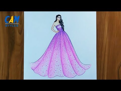 girl in beautiful dress