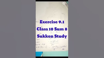 Ex. 9.1 class 10 Sum 8 #ncertmathsukkonstudy #sukkonstudymathclass10trigonmetry #sukkonstudy