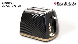 Groove 2 Slice Toaster Black - 26390 | Russell Hobbs