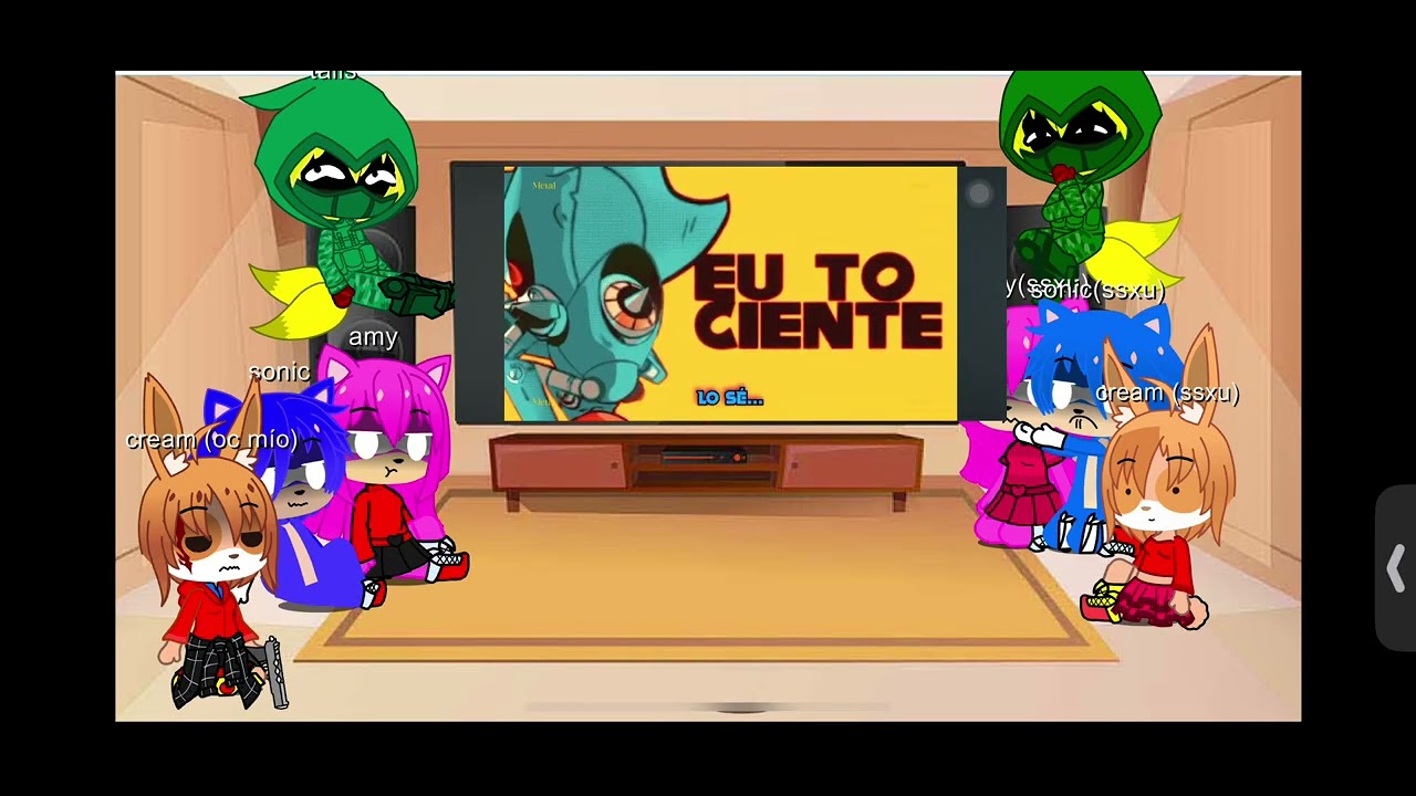 Sonic, ssxu y cream(de otro universo) reaccionan a  metal sonic
