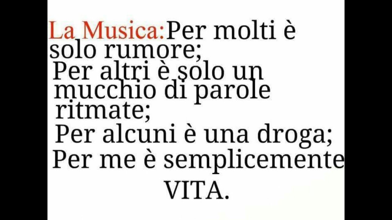 La Musica E Vita Youtube