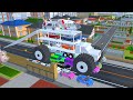 COLLECT ALL RAINBOW COLOUR SUPER CARS 🌈🚗🚙🚕 WITH TRUCK MONSTER TRANSPOT - SAKURA SCHOOL SIMULATOR 