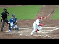 打った後が個性的過ぎる新井さんwww
