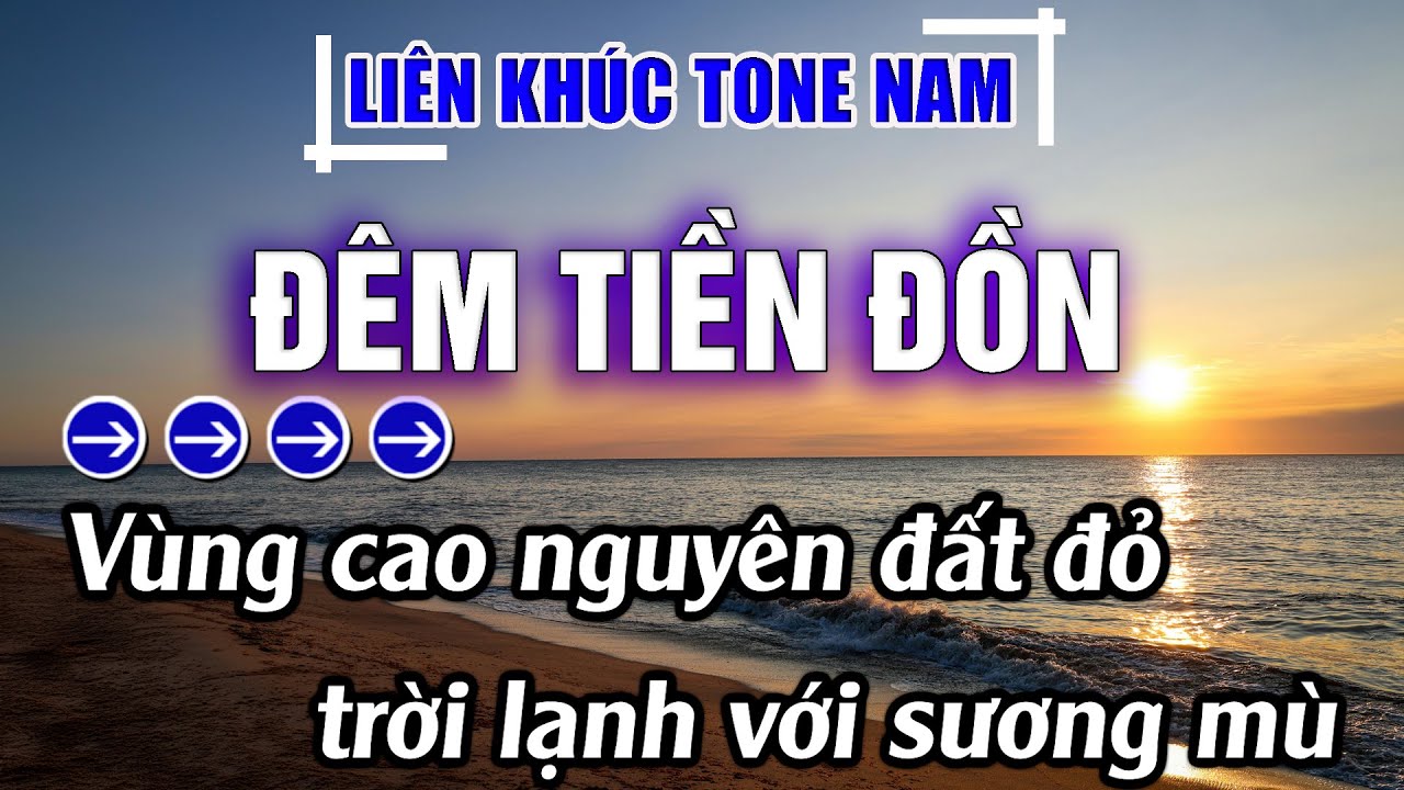 Liên Khúc Bolero Tone Nam Dễ Hát Karaoke Đêm Tiền Đồn | Karaoke Đăng Khôi