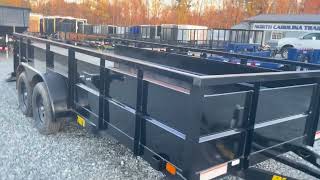 NC Trailers: Big Tex 70TV 7x16 Landscape Trailer with 24" Metal Sides