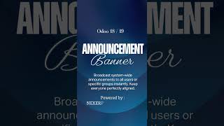 Odoo 19 Announcement Banner Module | Broadcast System Alerts to All Users | NX Announcement Banner