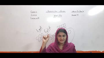 Metropolitan School April Week 2 Class 4 Science Lesson