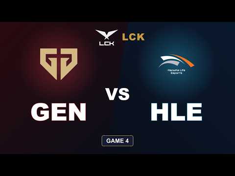 Gen.G Esports vs Hanwha Life Esports – Game 4 HIGHLIGHTS 🔥 | LCK Playoffs 2026