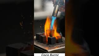 COCO BURNZ 25mm Premium Coconut Charcoal | Ultra Clean Heat 🔥 #cocoburnz #viral #shorts #fyp #cook