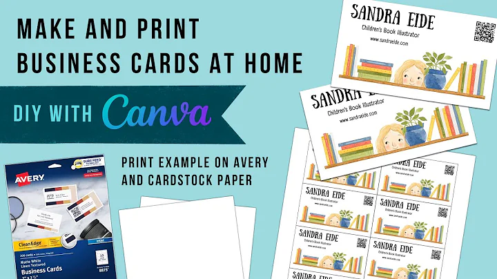 How to Make Business Cards at home DIY using Canva and Avery Paper