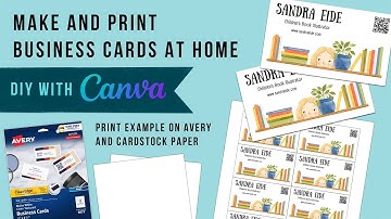 How to Make Business Cards at home DIY using Canva and Avery Paper