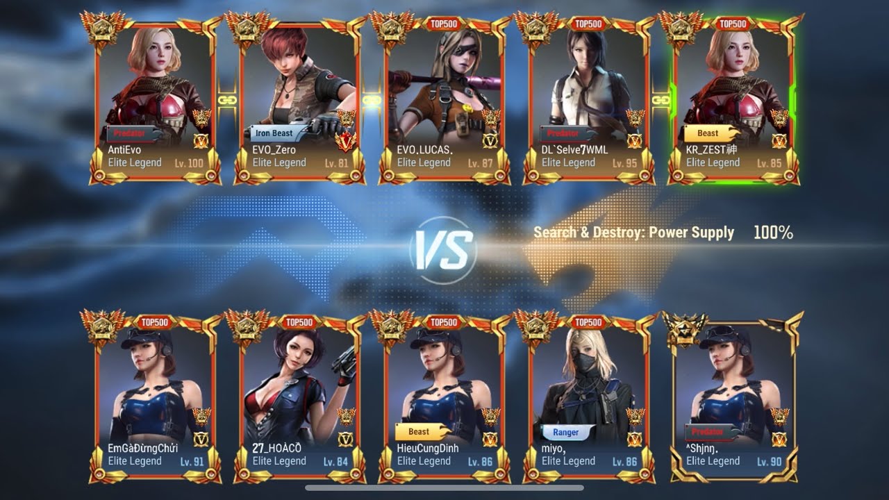 Crossfire Legends 4500+ top100  26.2.3