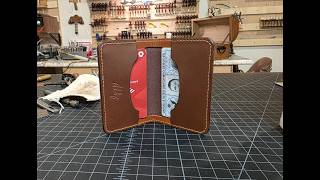 The updated card wallet with Maker's Leather Supply