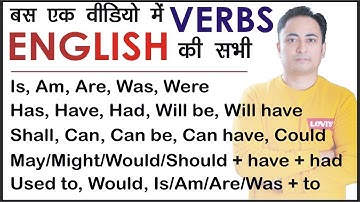 All Verbs (Auxiliary/Modal) in English Grammar