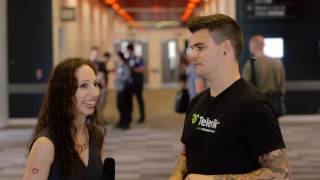 Todd Motto catches up with Shmuela Jacobs during Angular Connect 2016
