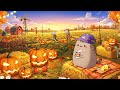 Pusheen’s Haunted Pumpkin Farm 🎃🌾 Lofi for Cozy Focus, Sunset Ambience & Autumn Vibes