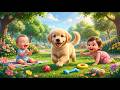 Puppy Wag Tail Song 🐶🎶 Cute Baby Dog Song | Fun Animal Music & Kids Sing Along Dance Rhyme