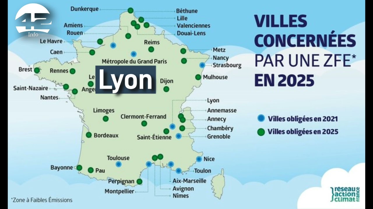 ⁣Renforcement des Zones à Faibles Émissions dans les Métropoles d'Auvergne-Rhône-Alpes