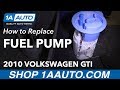 How to Replace Fuel Pump Sending Unit 2008-14 Volkswagen GTI