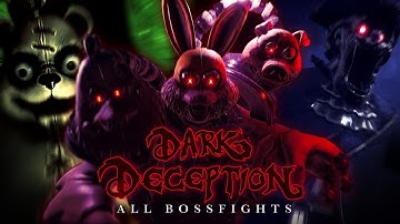 Dark Deception Chapter 1-4 All Bosses (4K)