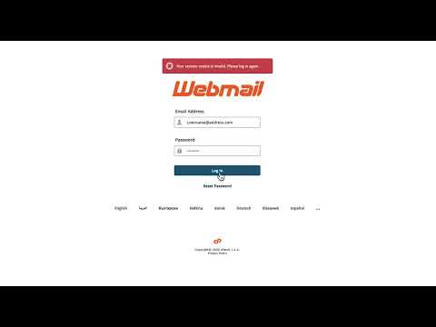 webmail login