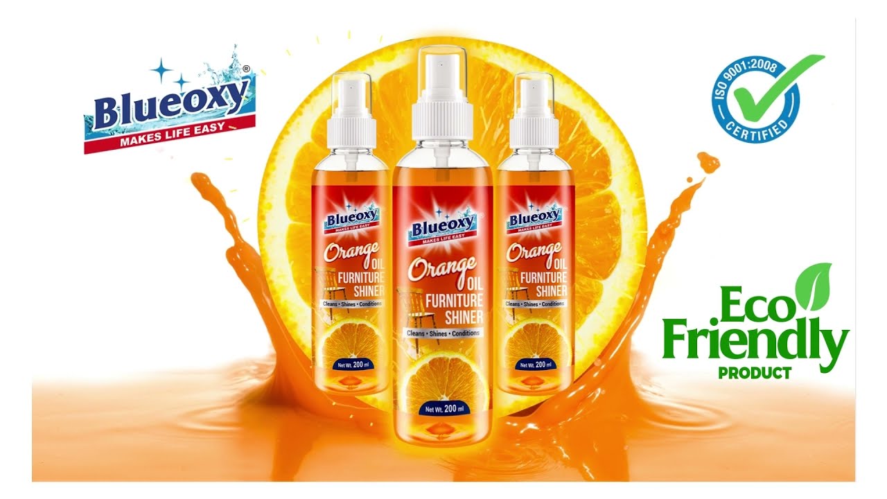 Blueoxy Orange Oil Furniture Shiner | Furniture Shiner | Wooden Furniture Cleaner | Polish | 200 ML