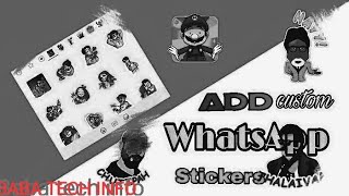 How to add stickers on whatsapp | #CustomStickers |watsapp par stickers kaise add kare|#Babatechinfo screenshot 4