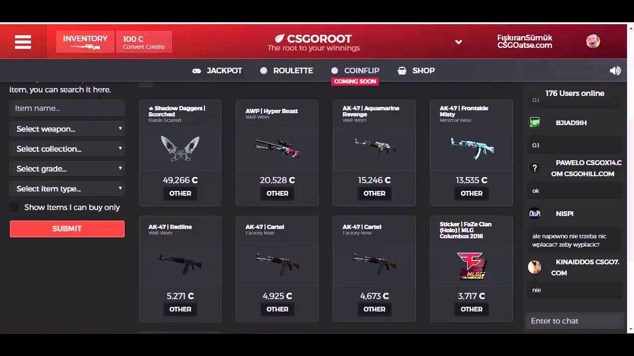 csgoroot.com FREE SKİNS ! NEW SİTE ! FREE KNİFE ! CS:GO