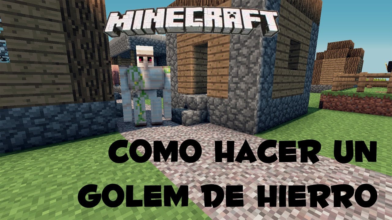 Minecraft 1.4.6 Como hacer un Golem de Hierro YouTube