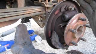 Replacing rear brakes on a Ford Ranger