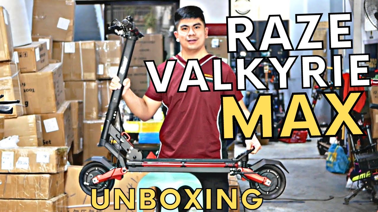Raze Valkyrie Max Electric Scooter Unboxing! - YouTube