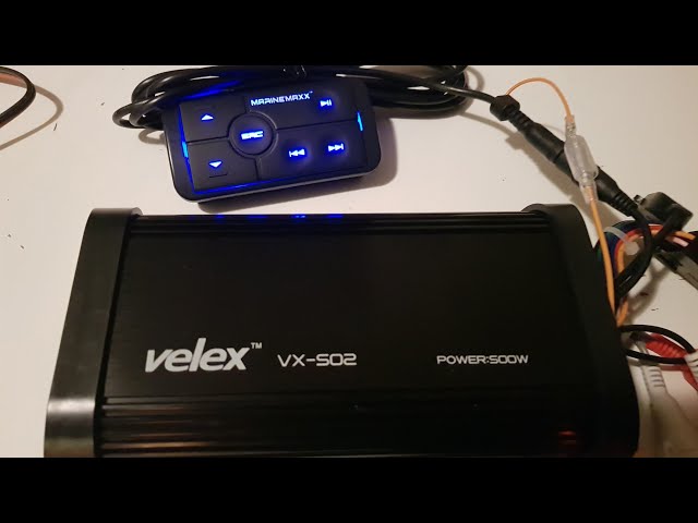 500w bluetooth 4ch amplifier Marinemaxx MX-502 / Velex VX-502