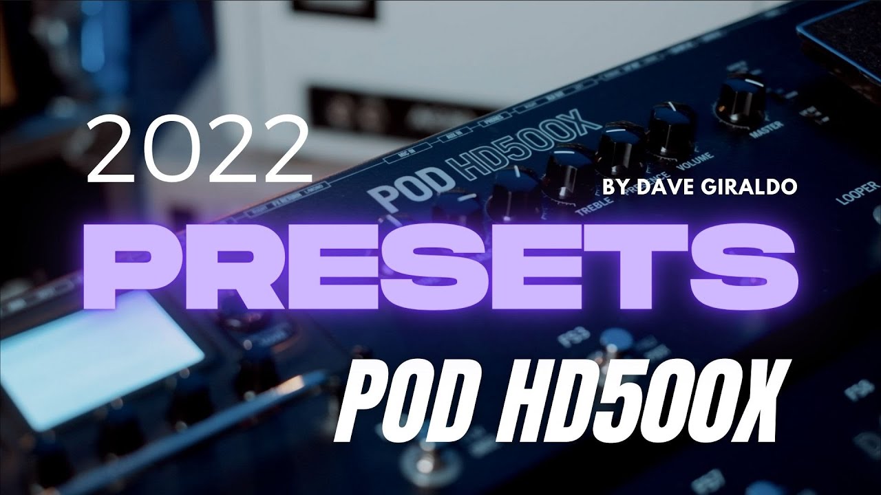 Line 6 POD HD500X Multi-Effect Processor - YouTube