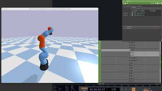 pybullet + OSC + touchdesigner + joystick