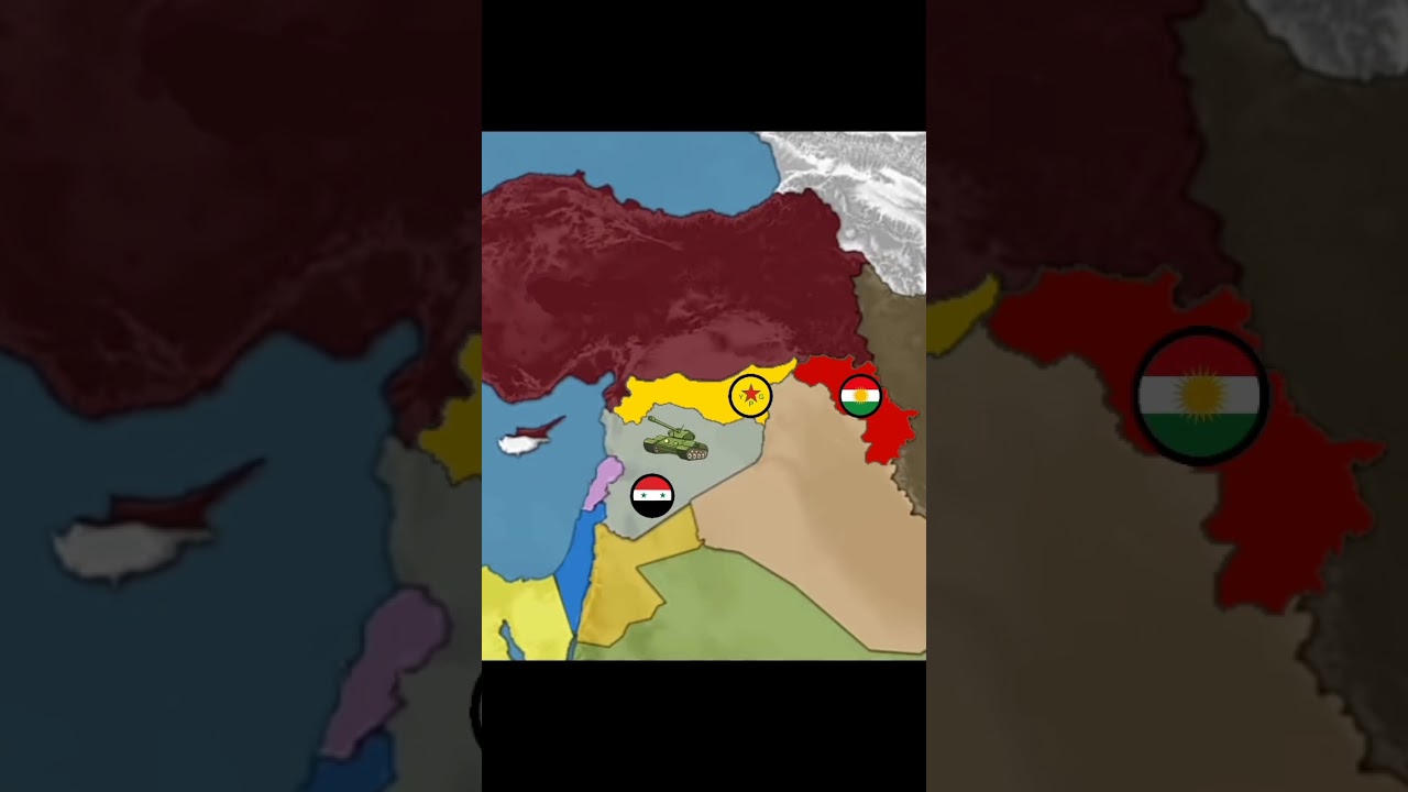 Başûr Rojava vs Suriye, Savaş Senaryosu, Başûr Rojava Birleşiyor=Kürdistan 🟥☀️🟩