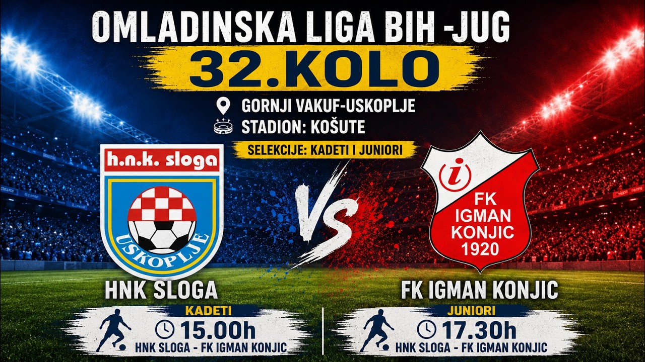 HNK Sloga - FK Igman | juniori | sezona 2025/2026.