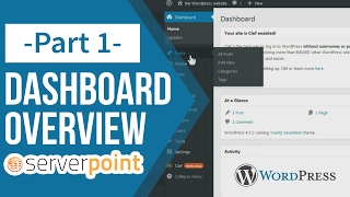 Wordpress Tutorial Series Overview Of Dashboard