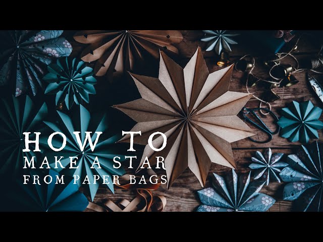 Learn how to make big paper stars from lunch bags! ⋆ Made With Lev