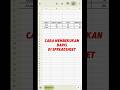 cara membekukan baris di spreadsheet #belajarspreadsheet #googlesheets #spreadsheet #shorts