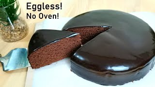 The Best No Oven Chocolate Cake (Soft, No Egg, No Mixer) | Hyden Raymond