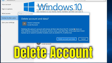 How To Delete A User Account In Windows 10
