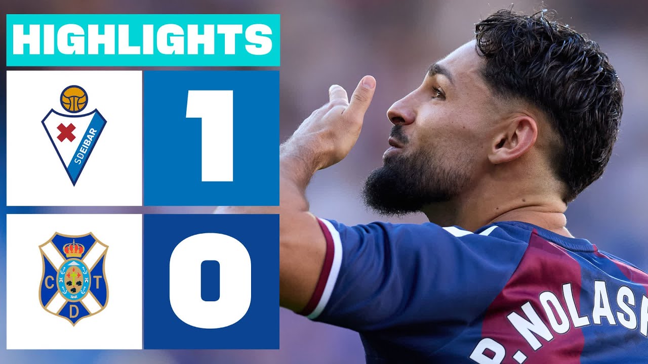 SD EIBAR 1 - 0 CD TENERIFE | RESUMEN LALIGA HYPERMOTION - YouTube